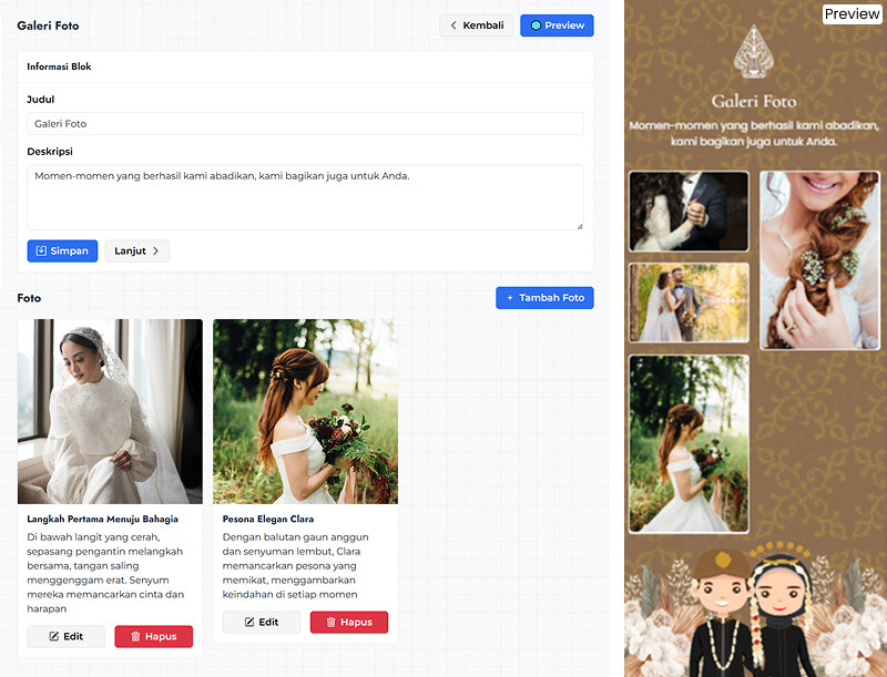 Galeri foto undangan digital - sribulink