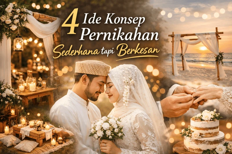4 Ide Konsep Pernikahan Sederhana tapi Berkesan
