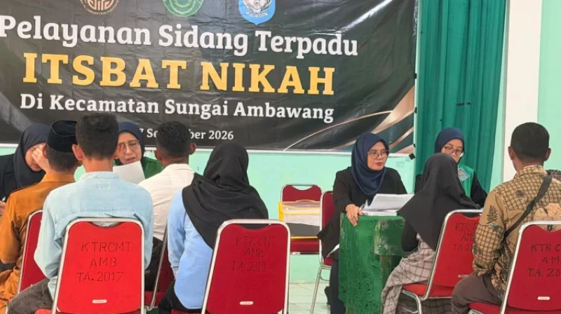 48 Pasangan Ikuti Sidang Itsbat Nikah Terpadu di Kubu Raya